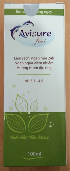 Dung dịch vệ sinh phụ nữ Avisure Femi tinh chất trầu không 100ml - Bảo Minh