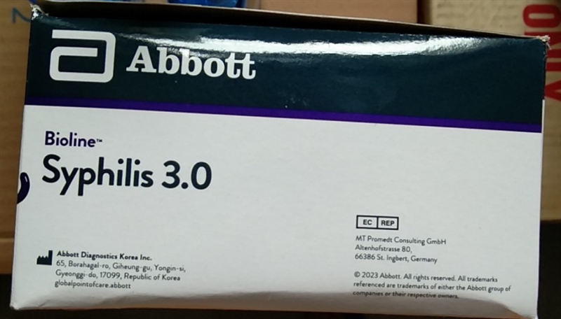 Bioline™ Syphilis 3.0 (Hộp 100 test) - Abbott / Hàn Quốc