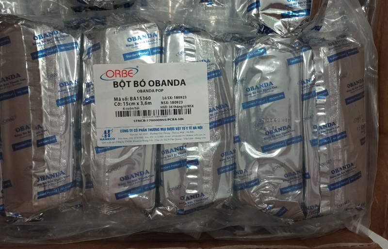 Bột bó OBANDA 15cm x 3,6m - Công ty TNHH Hameco Hưng Yên