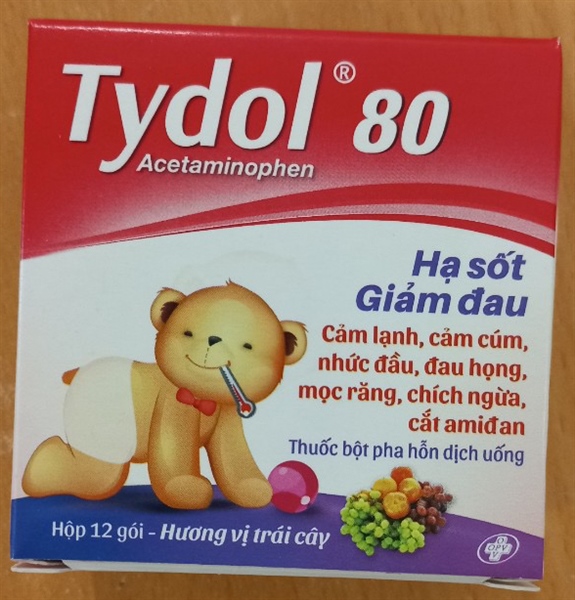 Tydol 80 (Hạ sốt giảm đau) (Hộp 12 gói) - OPV