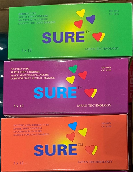 Bao cao su SURE (Hộp 12hộp bé x 3cái) - Malaysia