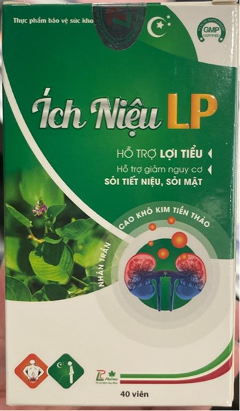 Ích niệu LP (Hỗ trợ lợi tiểu) (Lọ 40 viên) - Viheco/Liên Phong