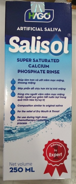 Dung dịch nước bọt nhân tạo SALISOL 250ml - PP Dahago