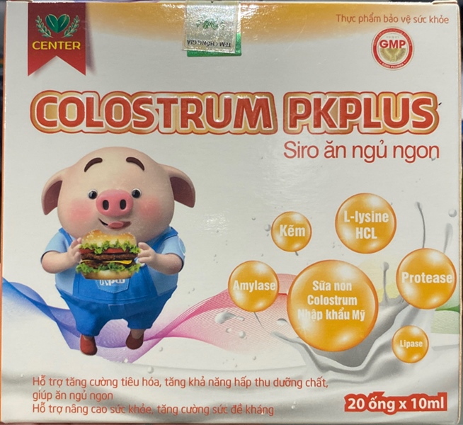 Colostrum PK plus (Siro ăn ngủ ngon) (Hộp 20 ống x 10ml) - Center