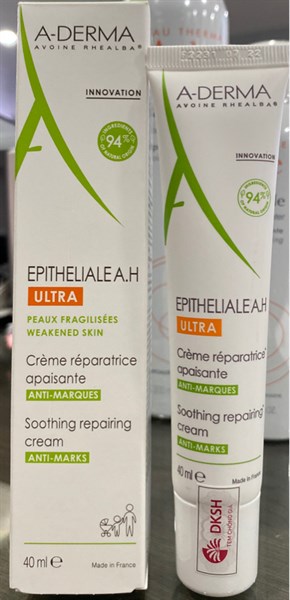 A-Derma Epitheliale A.H Ultra soothing repairing Cream 40ml (Kem dưỡng ẩm giúp làm dịu, giảm thâm sẹo) - Pháp
