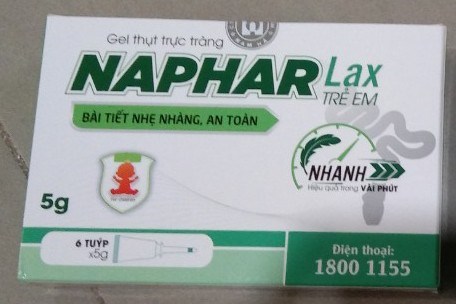 Gel thụt trực tràng NapharLax trẻ em 5g (H*6tub) - Nam Hà