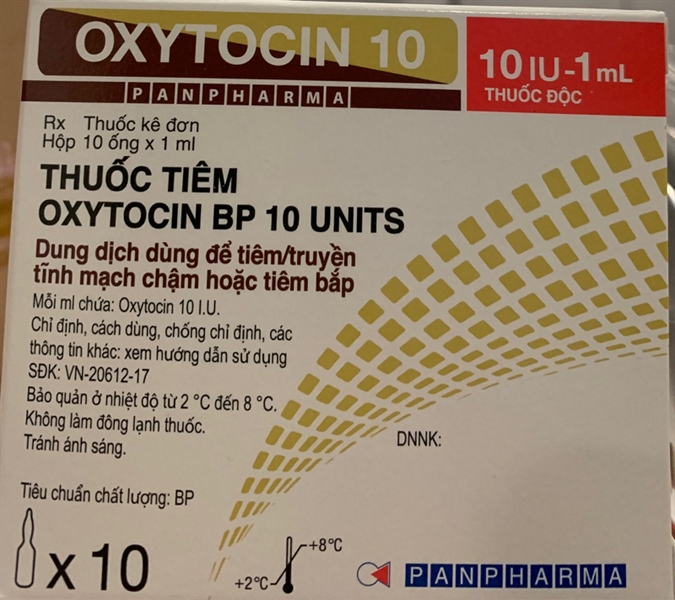 Oxytocin Injection BP 10 Units (Hộp 10 ống x 1ml) - Germany