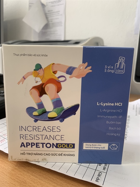 Appeton gold (Hộp*3vỉ*5ống*10ml) (Hỗ trợ nâng cao sức đề kháng) - Vshine