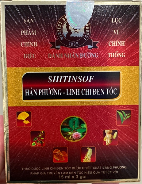DG Shitinsof hán phương - linh chi đen tóc (K*320H*3gói*15ml) - Hoàng Hương