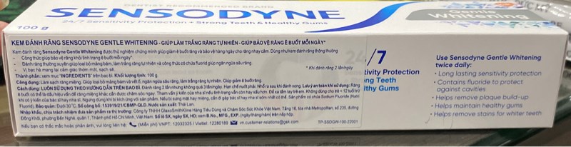 Kem đánh răng Sensodyne ( trắng sáng ) Whitening 100g - Thái lan 2
