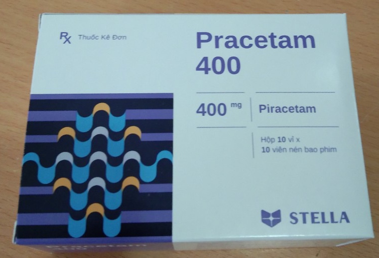 Pracetam 400mg (Piracetam) (Hộp 10 vỉ x 10 viên) - Stella