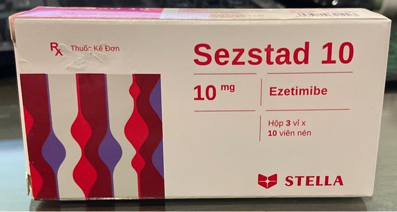 Sezstad 10 (Ezetimibe 10mg) (Hộp 3 vỉ x 10 viên) - Stella