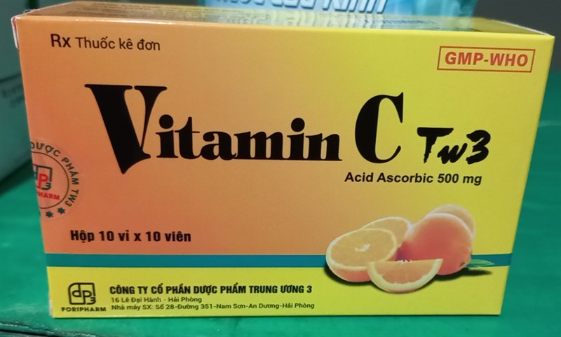 Vitamin C 500mg (H*10vỉ*10viên ) - TW3