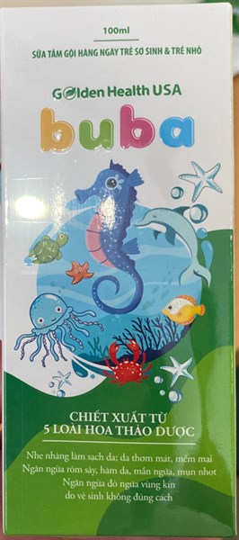 Sữa tắm gội trẻ sơ sinh & trẻ nhỏ buba 100ml - Golden Health