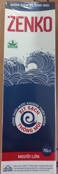 Dung dịch vệ sinh mũi Zenko người lớn 70ml - Nhất Nhất 2