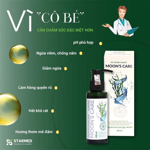 Gel vệ sinh phụ nữ Moon's care 100ml - Starmed