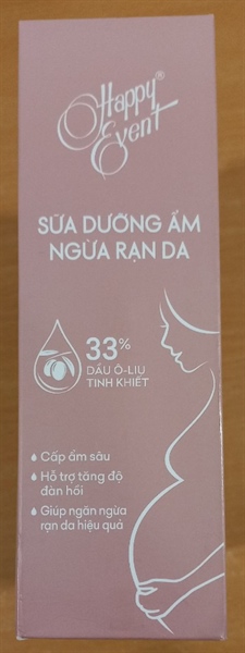 Sữa dưỡng ẩm ngừa rạn da (Happy Event Anti-Stretch Mark Lotion) 125g - Rohto/VN (Chai)