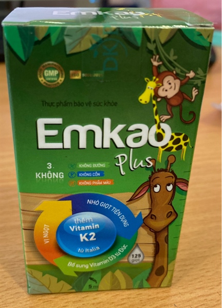 Emkao Plus 5ml (Bổ sung vitamin D3 + K2...) - Dược Khoa