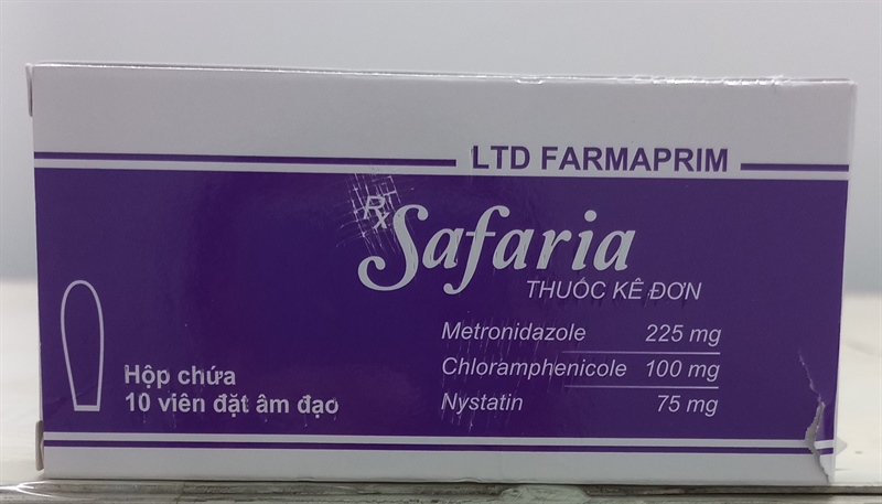 Viên đặt âm đạo Safaria (H*2vỉ*5viên) - Cộng Hòa Moldova