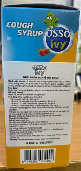 Osso ivy 100ml (Hỗ trợ tăng sức đề kháng, giảm ho...) - Vương Quốc Anh 2