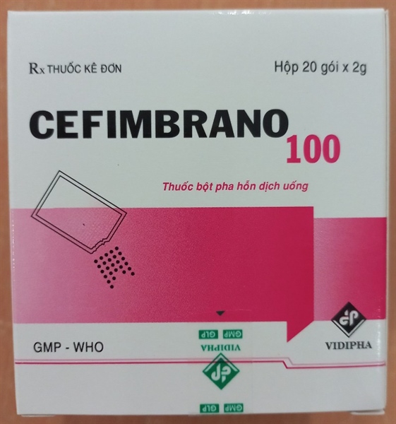 Cefixime 100mg (Cefimbrano) (Hộp 20 gói) - Vidipha