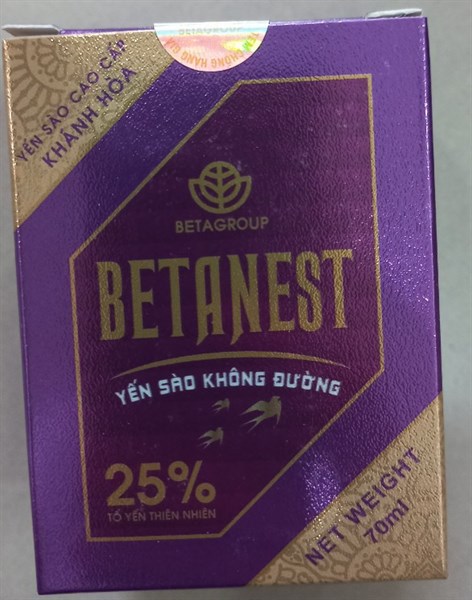 Betanest yến sào không đường 70ml - Betagroup 2