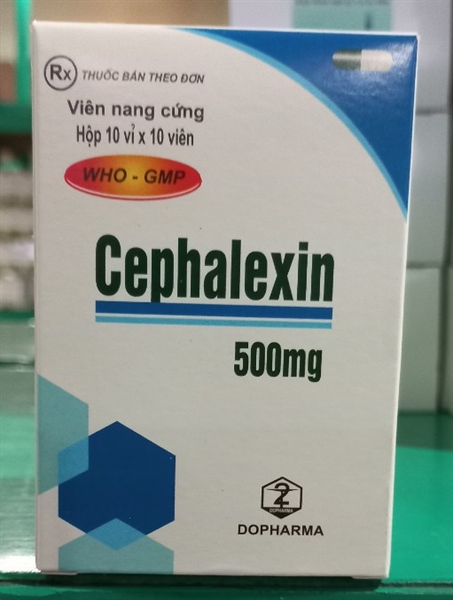 Cephalexin 500mg (Kiện 84Hộp x 10 vỉ x 10 viên) - TW2