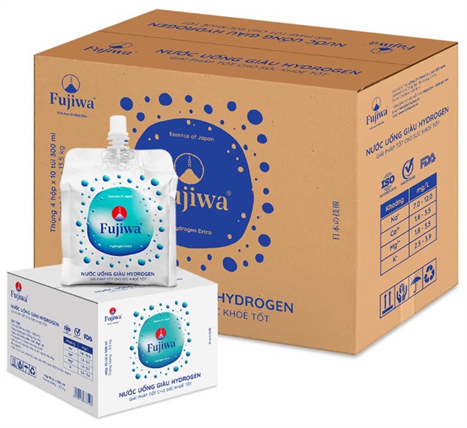 Nước uống giàu Hydrogen Fujiwa – (Thùng 40 túi x 300ml)