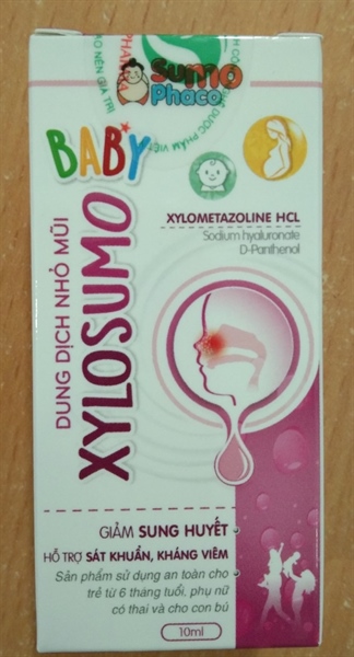 Dung dịch nhỏ mũi Xylosumo Baby 10ml - Sumophaco
