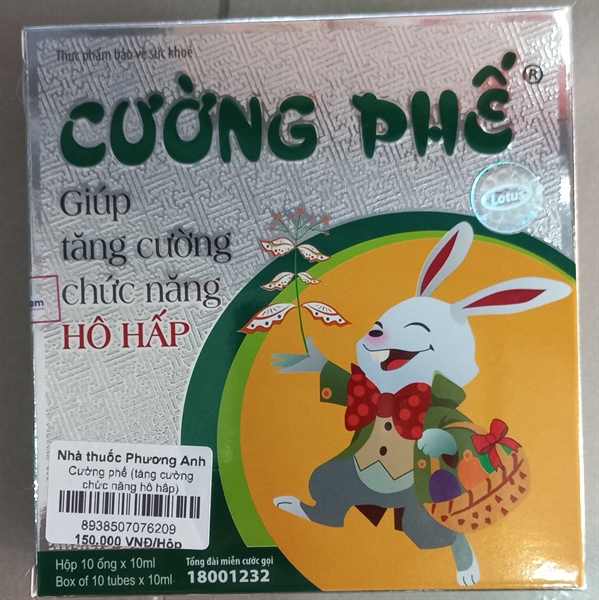 Cường phế (tăng cường chức năng hô hấp) (H*10ống*10ml) - Viko8 - Pháp