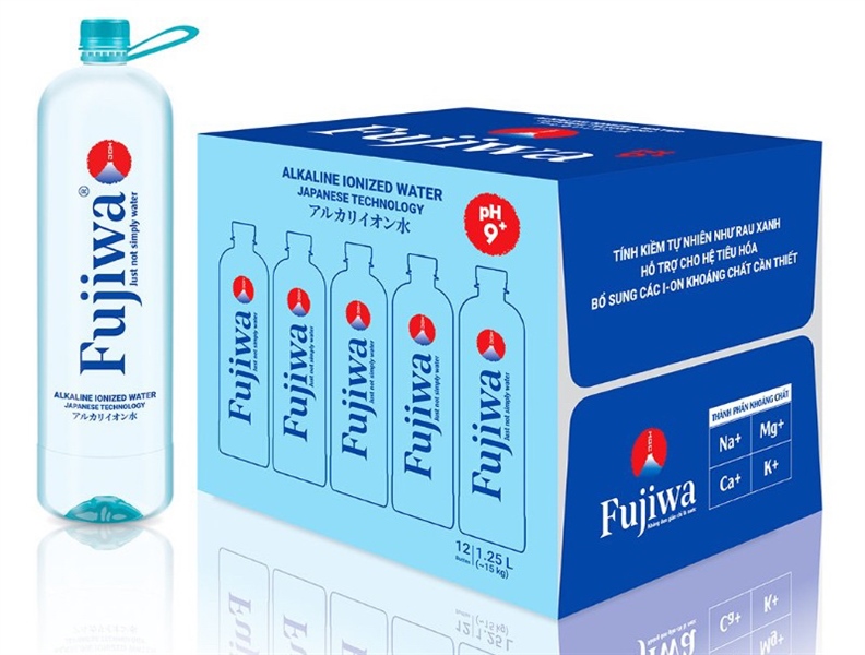 Nước uống ion kiềm Fujiwa 1250ml – Thùng 12 chai