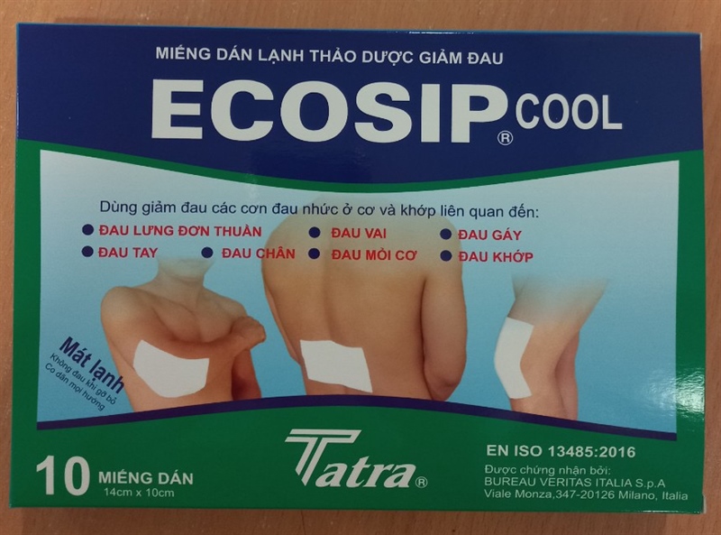 Ecosip Cool (Hộp 2 gói x 5 miếng) - Tatra