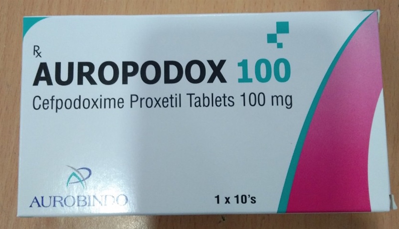 Auropodox 100 (Cefpodoxim 100mg) (Hộp 1 vỉ x 10 viên) - Aurobindo Pharma Limeted - Ấn Độ (Hộp)
