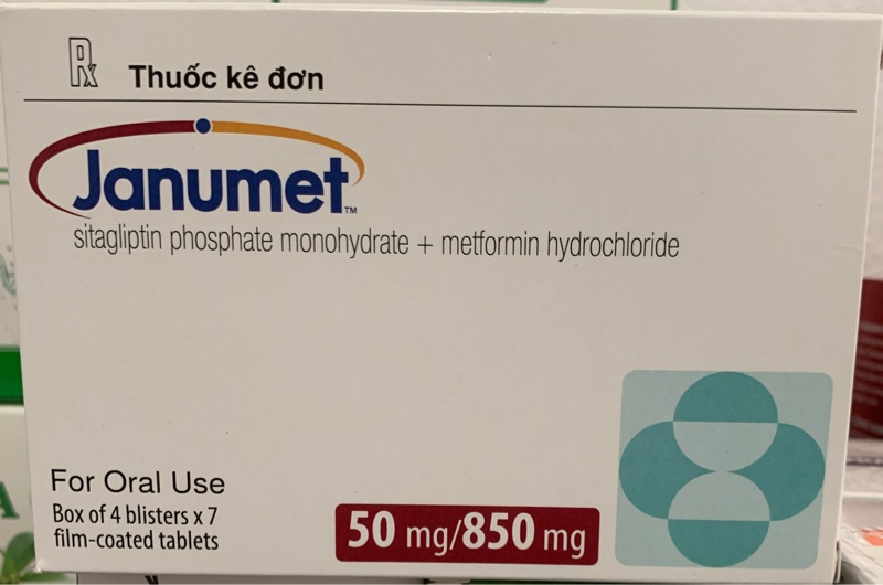 Janumet 50/850mg (H*4vỉ*7viên) - Hà Lan