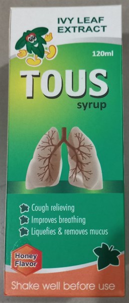 Siro TOUS 120ml (Hỗ trợ giảm ho, giảm đau rát họng) - Pakistan