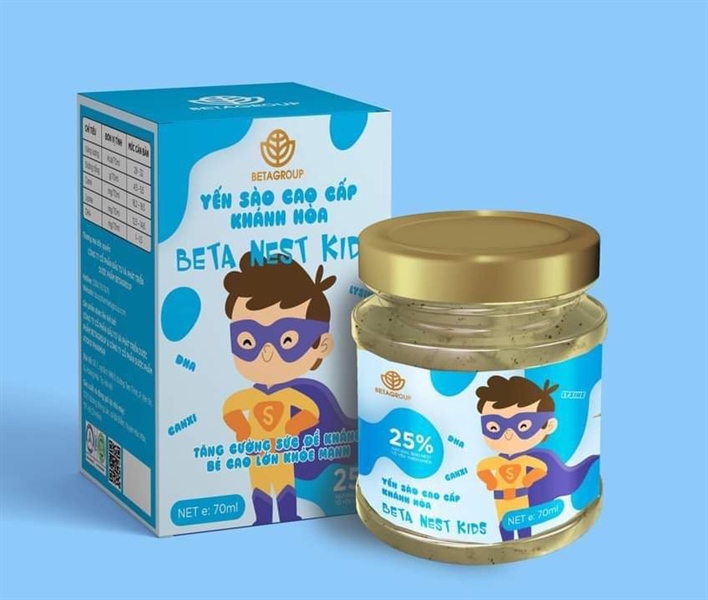 Betanest yến sào kids 70ml (Siêu nhân + thỏ) - Betagroup