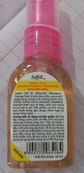 Xịt chống muỗi Soffell hương cam (lọ 30ml) - Indonesia / Đông Dương 3