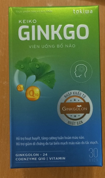 Keiko Ginkgo (Viên uống bổ não) (Lọ 30 viên) - Phương Đông