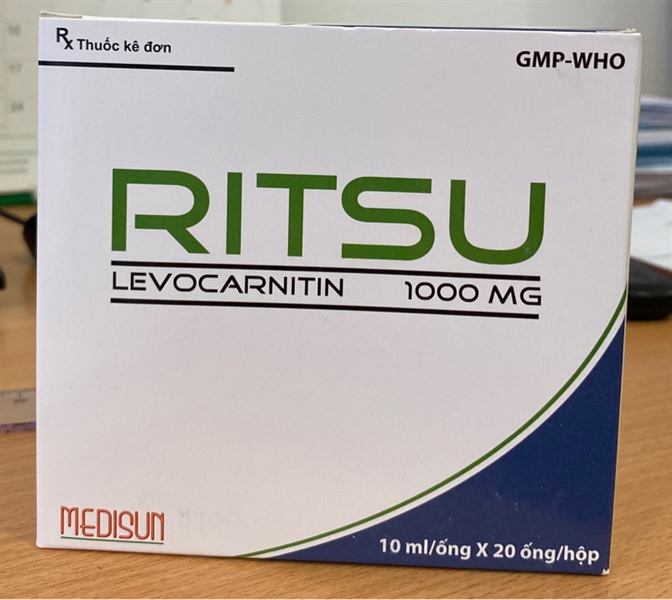 Ritsu (Levocarnitin 1000mg) (Hộp 20 ống x 10ml) - Medisun