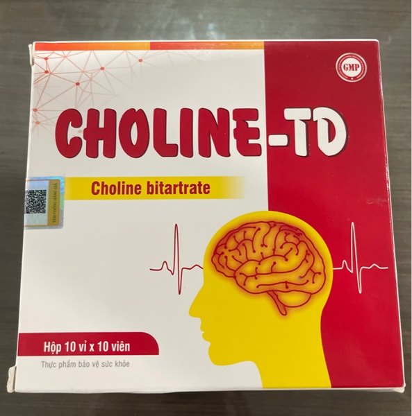 Choline - TD (Hộp 10 vỉ x 10 viên) - HHP