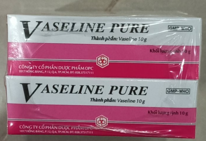 Vaseline pure 10g (Môi khô, nứt nẻ, dịu da...) - OPC (Tub)