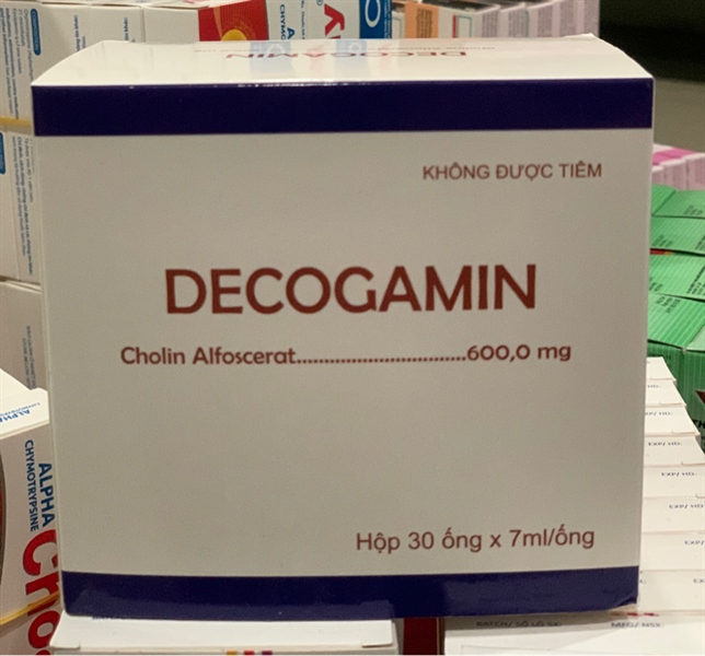 Decogamin (Cholin Alfoscerat ....60mg) - (Hộp 30 ống x 7ml)