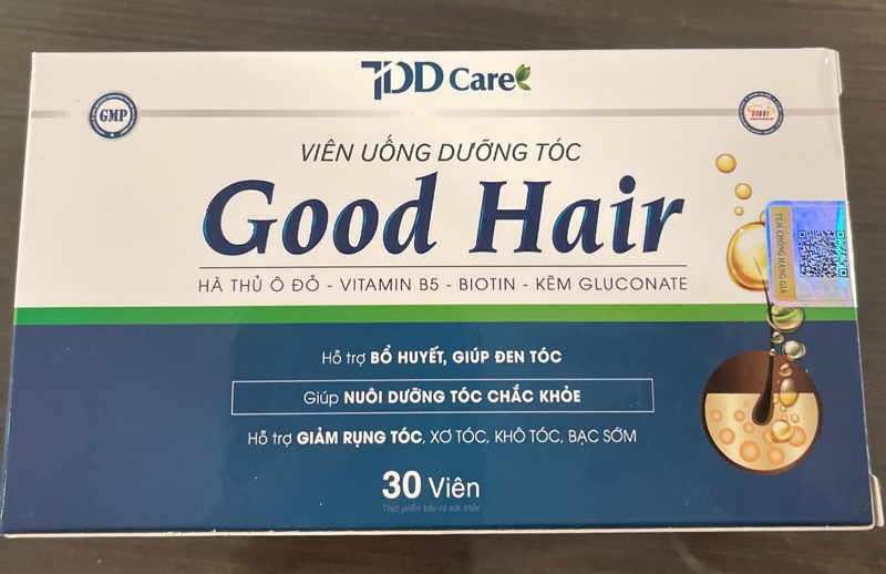 Viên uống dưỡng tóc Good Hair (Hộp 3 vỉ x 10 viên) - HHP