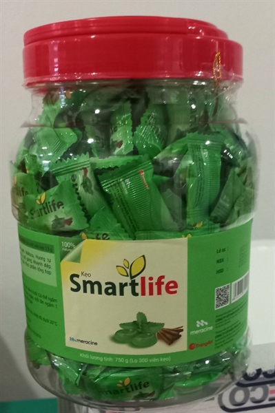 Kẹo ngậm ho Smartlife (Lọ 300 viên) - Meracine