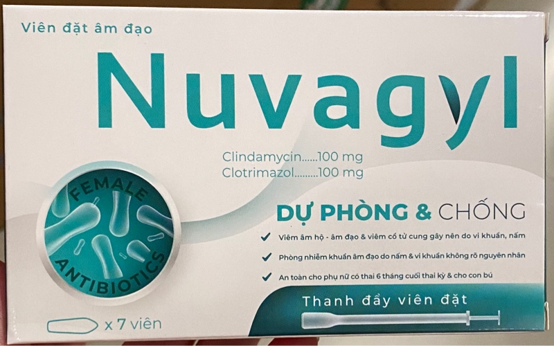 Viên đặt âm đạo Nuvagyl (Hộp 7 viên) - CPC1 HN