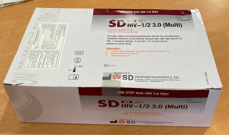 SD Bioline HIV - 1/2 3.0 (Multi) (H*100test) - Hàn Quốc