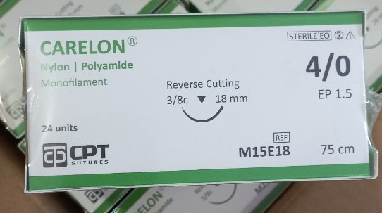 Chỉ Carelon (Nylon) số 2/0; 3/0; 4/0 (Hộp 24 sợi) - Cty TNHH Chỉ Phẫu Thuật CPT 2