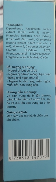 Xịt hăm loét tỳ đè Sanyrel 50ml - Butter C/Việt Nam 2
