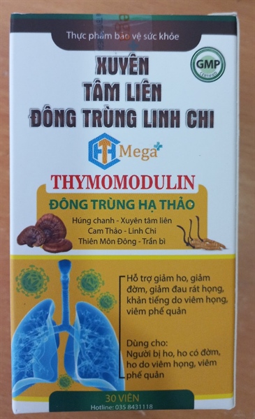 Xuyên Tâm Liên Đông trùng linh chi (Lọ 30 viên) - HTC Mega