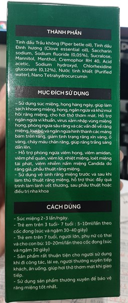 Nước súc miệng họng Vshine 250ml - Nasaki 2
